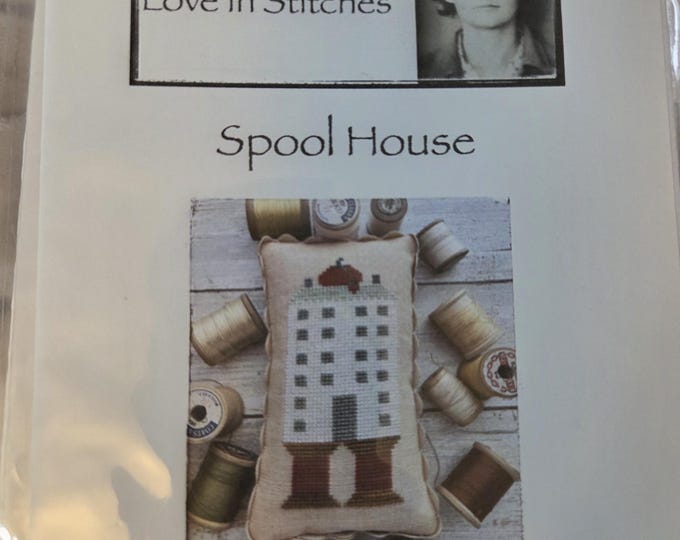 Lucy Beam Spool House Cross Stitch Pattern. Free Shipping. Good Condition.