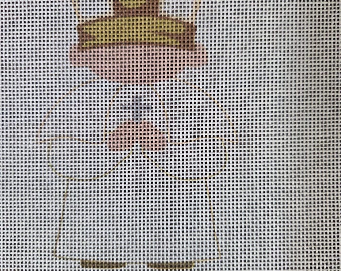 IN STOCK The Pope Needlepoint Canvas 9"x7" -  5"x3"  finished size #18 mesh. New Condition. Free Shipping. Moore Stitching Design