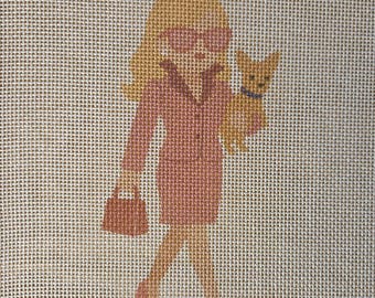 IN STOCK Elle Legally Needlepoint Canvas 9"x7" -  5"x3"  finished size #18 mesh. New Condition. Free Shipping.