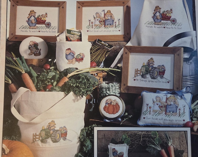 Leisure Arts Harvest Hill Cross Stitch Pattern. Free SHIPPING. Used Condition.