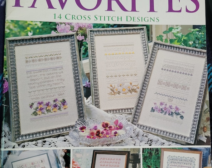 Leisure Arts Heirloom Samplers - 14 Designs cross stitch pattern book. Good Condition. Free Shipping.
