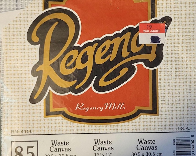 Regency Waste Canvas 8.5ct 12x12. FREE SHIPPING.