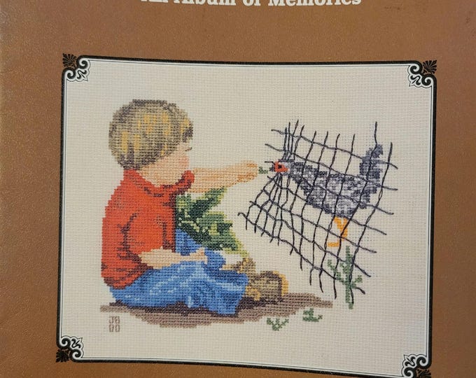 Back Home An Album of Memories Cross Stitch Pattern. FREE SHIPPING. Used Condition.