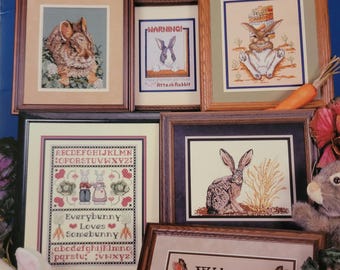 Cross My Heart Everybunny Loves Somebunny Cross Stitch Pattern. FREE SHIPPING