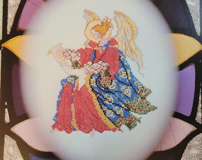 Mar Bek Tudor Angel Cross Stitch Pattern. FREE SHIPPING. Used Condition.