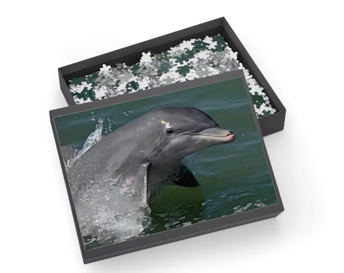 Bottlenose Dolphin Puzzle 96/252/500/1000-Piece | Marine Wildlife Jigsaw