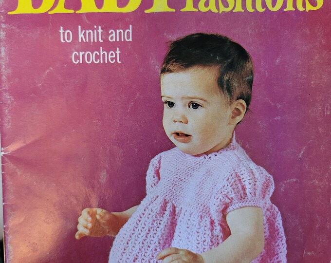 Coats & Clarks Baby Fashions to Knit and Crochet No 191 FREE SHIPPING. Old Condition.