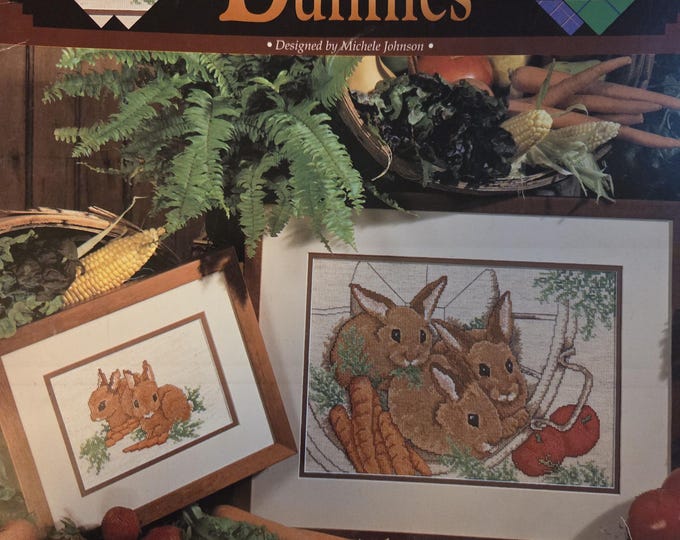 Great Big Graphs Basket of Bunnies Cross Stitch Pattern. FREE SHIPPING. Used Condition