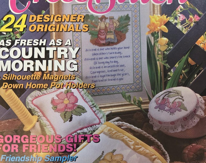 Simply Cross Stitch Magazine Sept - Oct 1992 Number 7. FREE SHIPPING. Older Condition