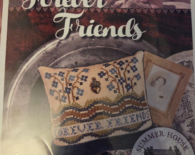 Summer House Forever Friends Cross Stitch Pattern. Free Shipping. Used Condition.
