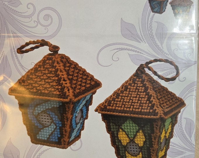Riolis Lanterns Fairytale Counted Cross Stitch Plastic Canvas Kit. FREE SHIPPING. New Condition.