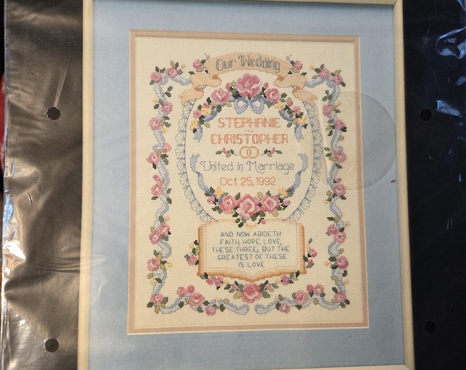 Dimensions The Greatest Is Love Counted Cross Stitch Kit. FREE SHIPPING. Older Condition.