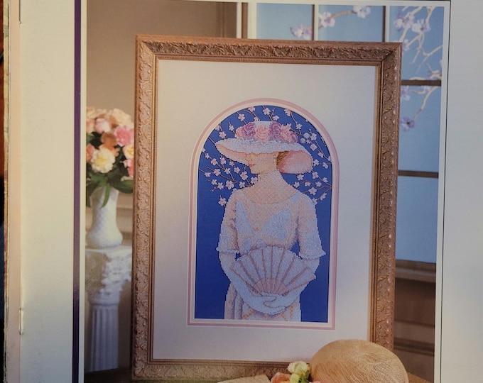 Springtime Cross Stitch Pattern. FREE SHIPPING.