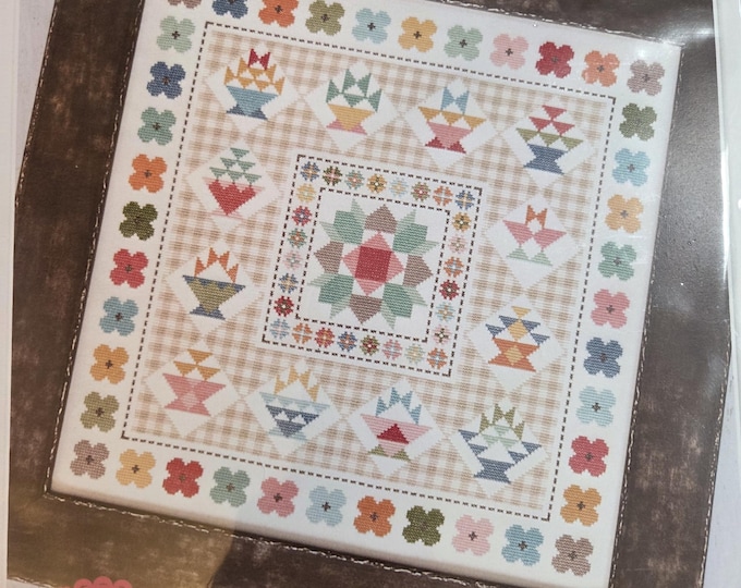 Its Sew Emma Flea Market Baskets Cross Stitch Kit. Includes Pattern, Thread Pack and Organizer and Fabric. Free Shipping. Good Condition.