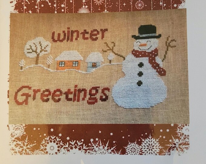 Romys Creation Winter Greetings II Cross Stitch Pattern. FREE SHIPPING. Good Condition