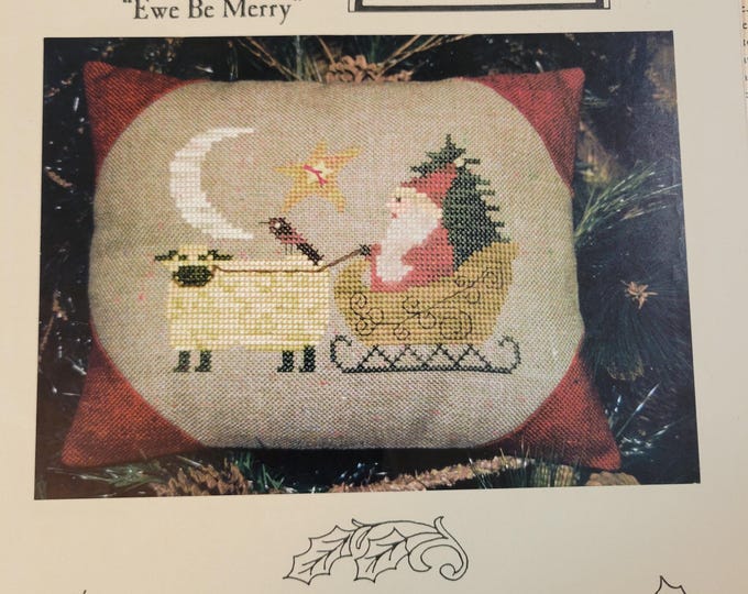 Homespun Elegance Ewe Be Merry Cross Stitch Pattern. Free Shipping. Used Condition.