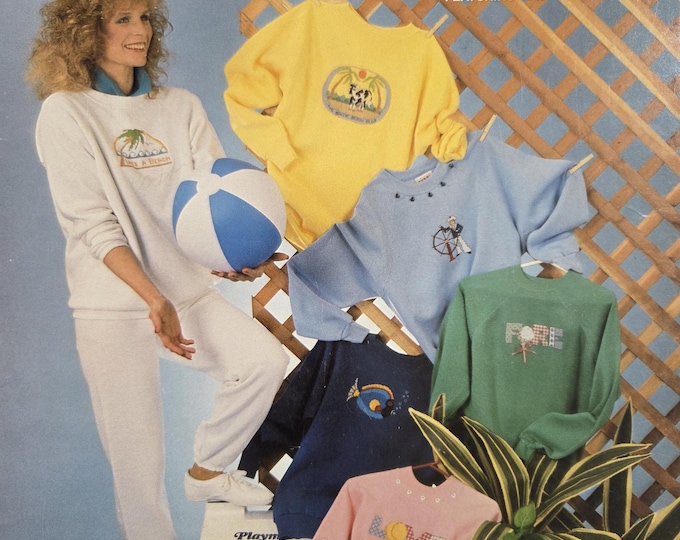 Lifes A Beach Cross Stitch Pattern. FREE SHIPPING. Preowned Older Used Condition.