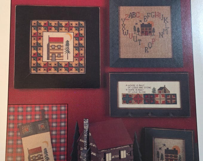 The Needl Love Company Log Cabin Nights Cross Stitch Pattern. Free SHIPPING. Used Condition.