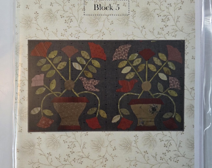 Linen Closet Designs Fairhaven Block 5 of the Month Quilt Pattern. Estate Preowned Like New Condition. Free SHIPPING.
