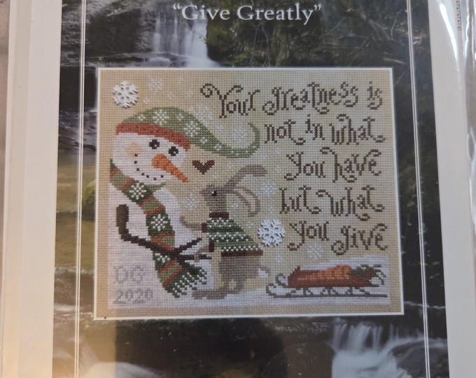 Silver Creek Samplers Give Greatly Cross Stitch Pattern. FREE SHIPPING. Good Condition