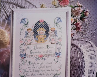 Better Homes Bluebirds For Baby Cross Stitch Pattern. FREE SHIPPING.