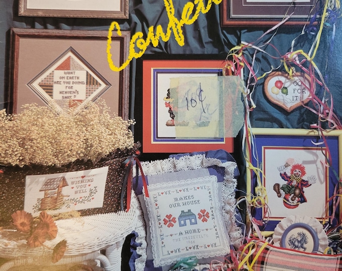 Stoney Creek Confetti Cross Stitch Pattern. Free Shipping. Used Condition