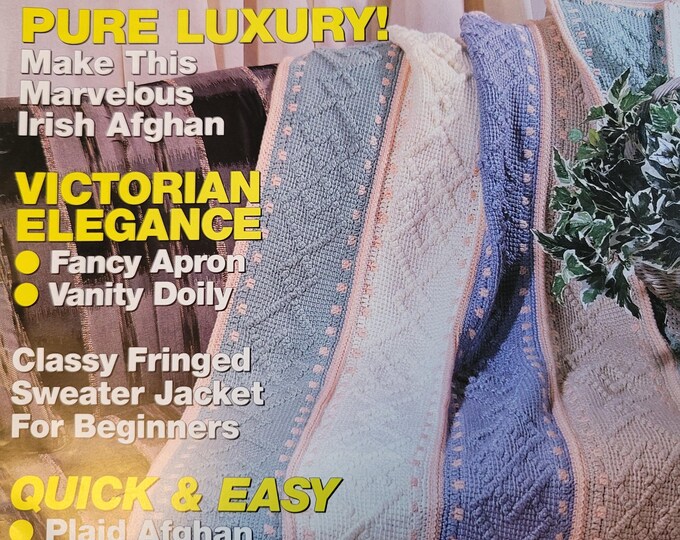 Women's Circle Crochet Magazine Spring 1993. FREE SHIPPING. Old Condition.