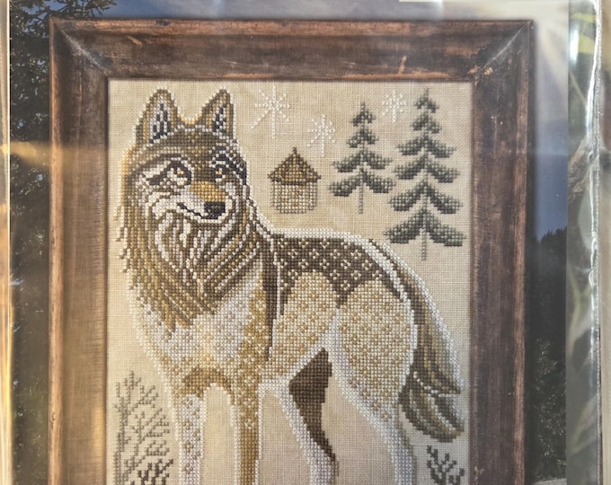 Cottage Garden A Year In The Woods Series II #1 The Wolf Cross Stitch Pattern. FREE SHIPPING. New Condition.