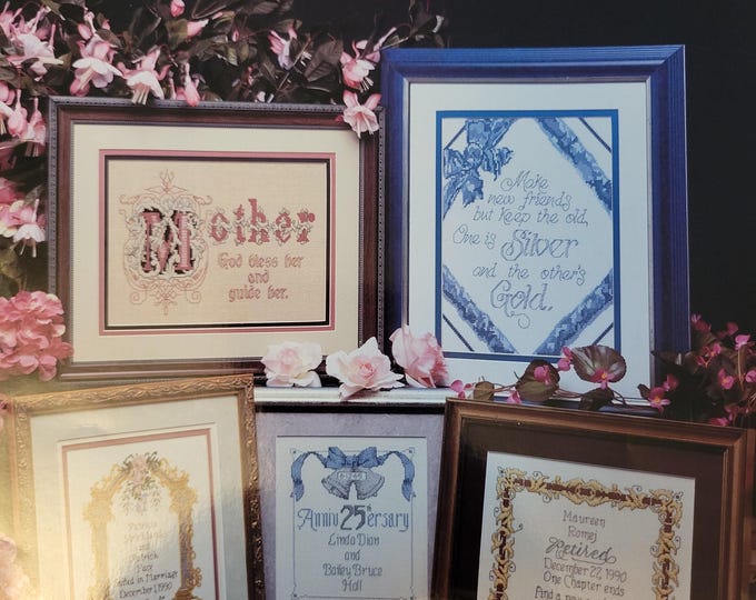 Cross My Heart Tender Moments Cross Stitch Pattern. FREE SHIPPING. Used Condition.