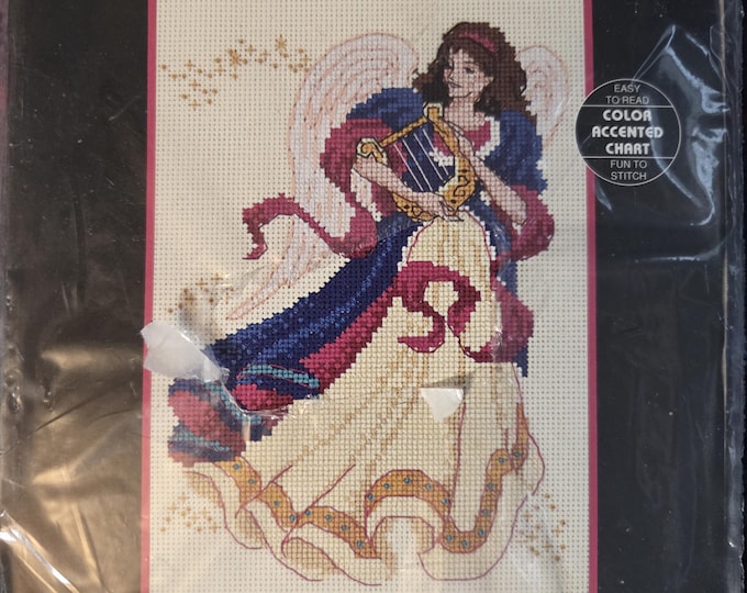 Dimensions Angel of Harmony Counted Cross Stitch Kit. FREE SHIPPING. Older Condition.