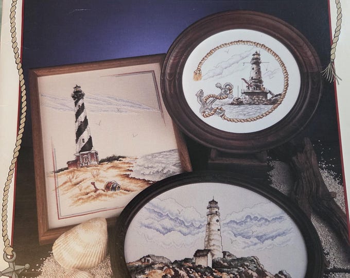 Stoney Creek Beacons by the Shore Cross Stitch Pattern. FREE SHIPPING. Used Condition