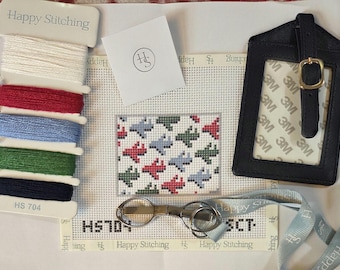 Airplane Mode Luggage Tag Needlepoint Kit. FREE SHIPPING. New Condition. Great for Beginners.