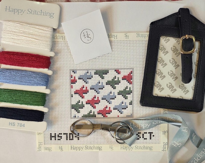 Airplane Mode Luggage Tag Needlepoint Kit. FREE SHIPPING. New Condition. Great for Beginners.