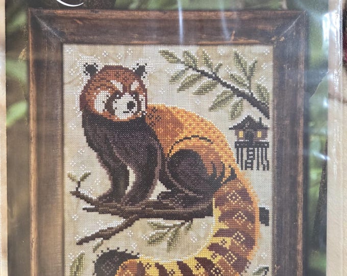 Cottage Garden A Year In The Woods Series II #9 The Red Panda Cross Stitch Pattern. FREE SHIPPING. New Condition.