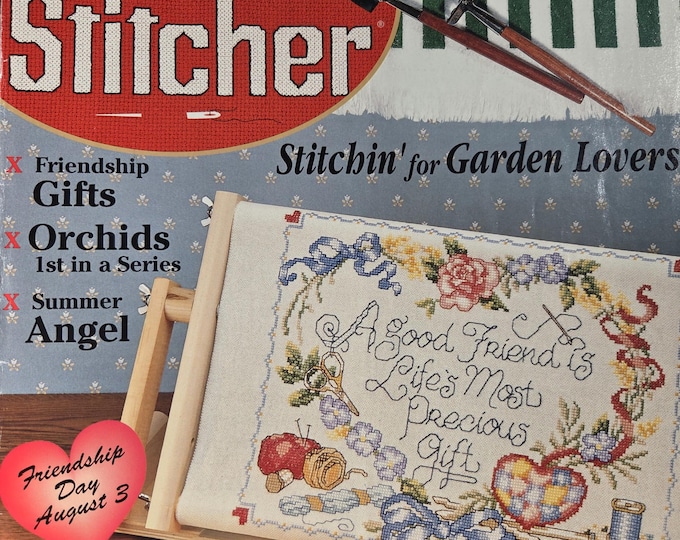 The Cross Stitcher Magazine August 1997. Free Shipping.Used Condition.