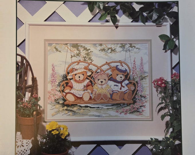 Dimensions Backyard Swing Cross Stitch Pattern. FREE SHIPPING. Used Condition.