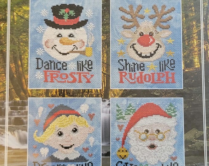 Silver Creek Samplers Christmas Virtues Cross Stitch Pattern. FREE SHIPPING. Good Condition