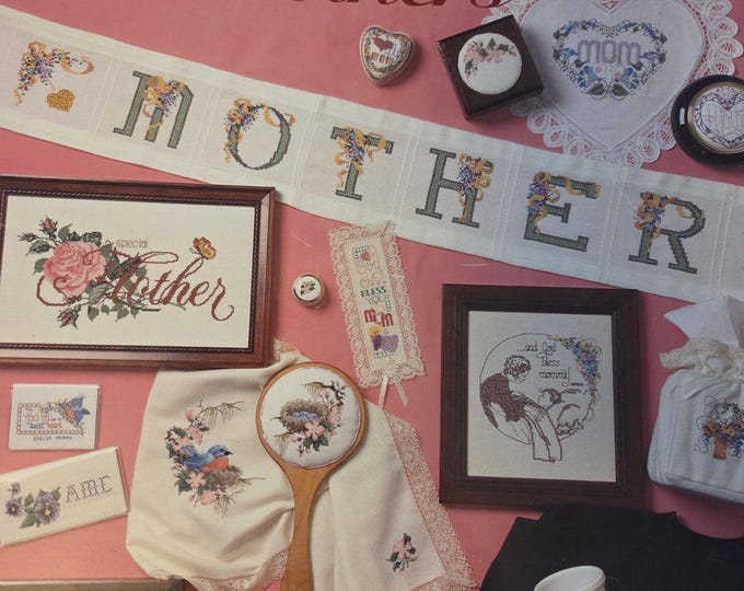 Jeanette Crews Giftables For Mothers Cross Stitch Pattern. FREE SHIPPING. Used Condition.