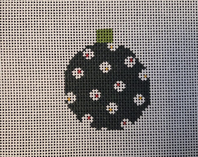 Pippin Flower Bauble Needlepoint Canvas 13# 3" Round Preowned Estate Sale Like New Condition. Free Shipping.