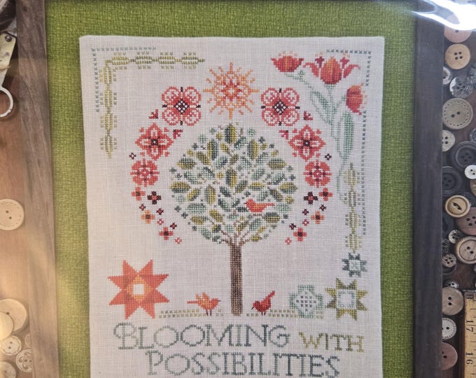 Robin Pickens Blooming Skies Cross Stitch Pattern. Free Shipping. New Condition.