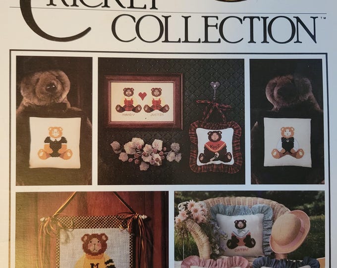 The Cricket Collection Bear Essentials Cross Stitch Pattern. Free SHIPPING. Used Condition.