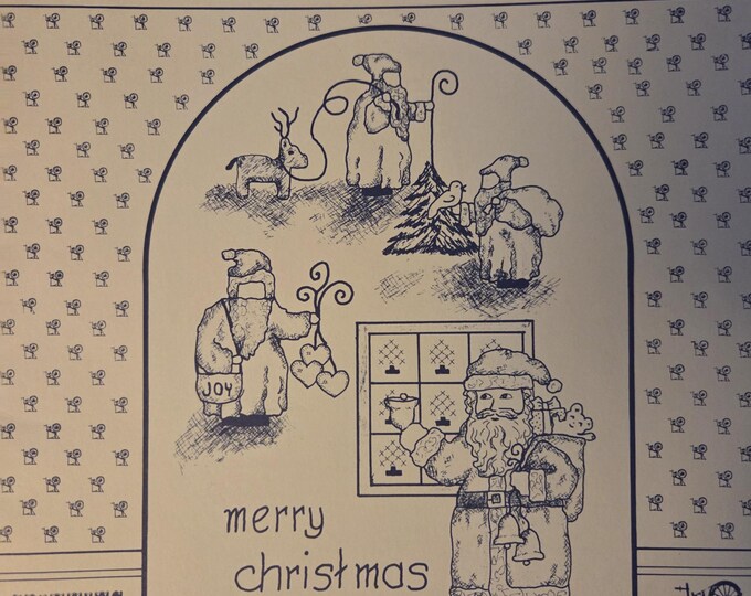 Spinning Wheel This and That Old World Santas Cross Stitch Pattern. FREE SHIPPING. Used Condition