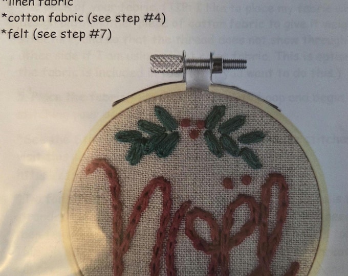 Thread Unraveled Noel Ornament Embroidery Kit. FREE SHIPPING. New Condition.