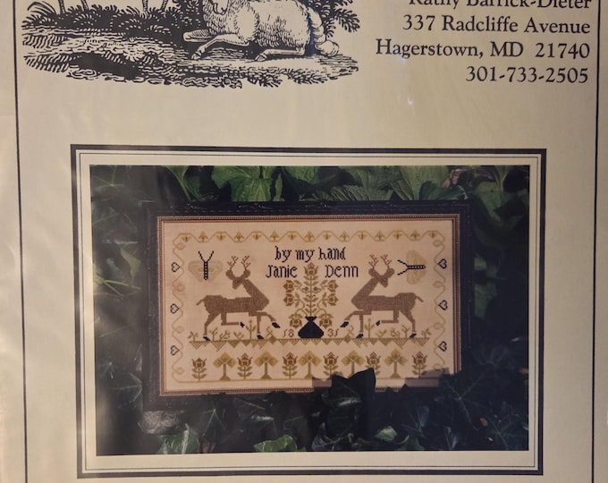 Kathy Barrick By My Hand Cross Stitch Pattern. Free Shipping. Preowned Condition.