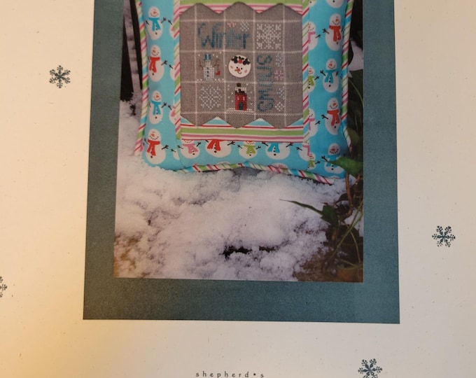 Bush Winter Snows Cross Stitch Pattern. FREE SHIPPING. Used Condition.