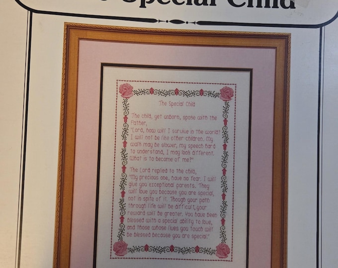 Carolina Country House The Special Child Cross Stitch Pattern. Free SHIPPING. Used Condition.