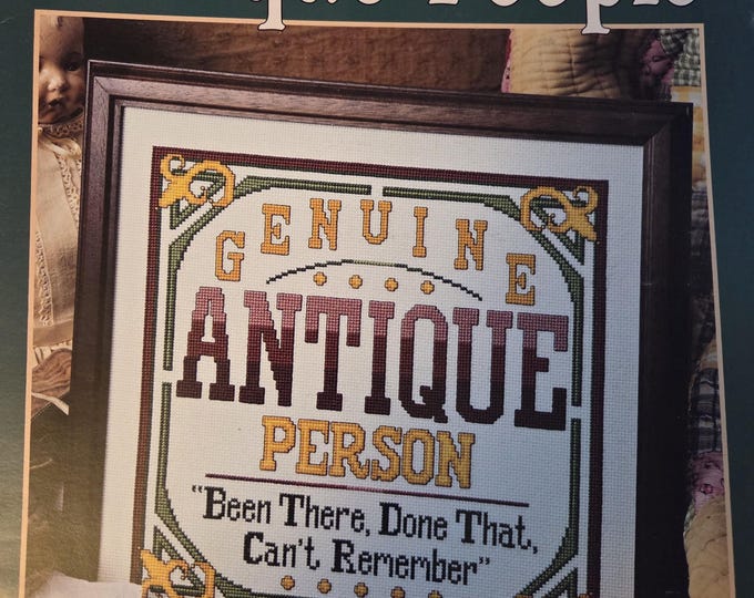 Leisure Arts Genuine Antique People Cross Stitch Pattern. Free SHIPPING. Older Used Condition.
