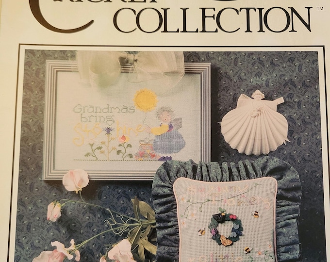 The Cricket Collection Grandmas Bring Sunshine Cross Stitch Pattern. FREE SHIPPING.