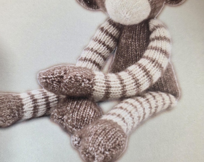 Malinda Monkey Knitting Kit. New Condition. FREE SHIPPING.