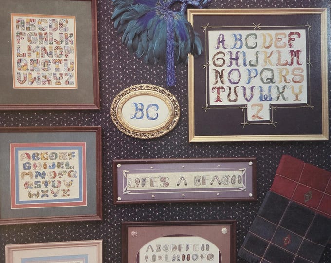 Pegasus Extraordinary Alphabets Cross Stitch Pattern. FREE Shipping. Preowned Older Used Condition